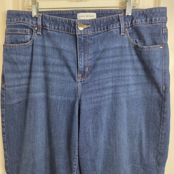 Lane Bryant Dark Wash Wide Leg Jeans - Picture 2 of 12